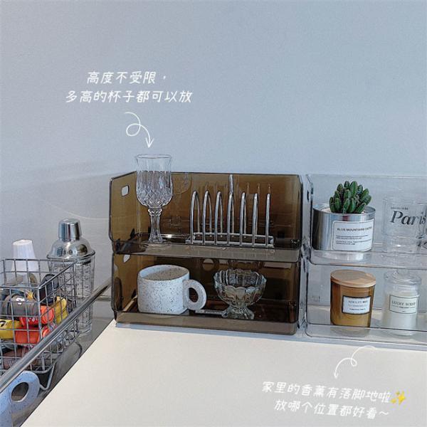 18L Clear Acrylic Storage Bins Organizer For Cosmetic Jewelry Stationery