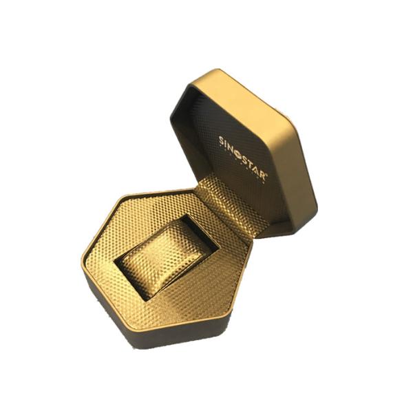 Fashional Watch Packaging Box Luxury Waterproof Velvet , Portable Empty Gift Boxes