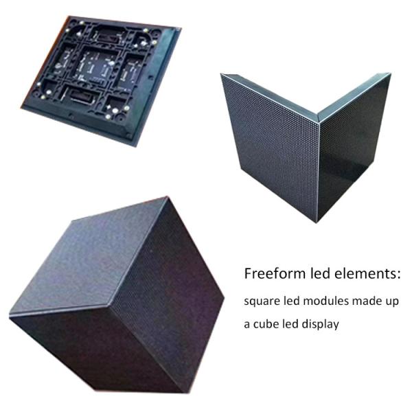 3D Cube Six Faces Advertising Indoor P3 Flexible Led Screen