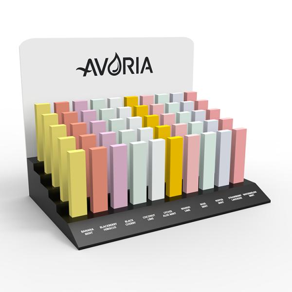 Double Sided Hair Extension Display Rack Wooden Hair Extension Display Stand