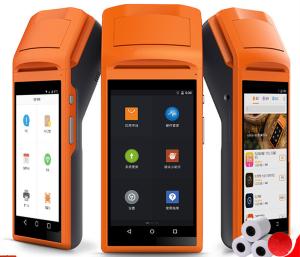 China Receipt Printing Android Handheld POS Terminal Removable Handheld Pos System wholesale