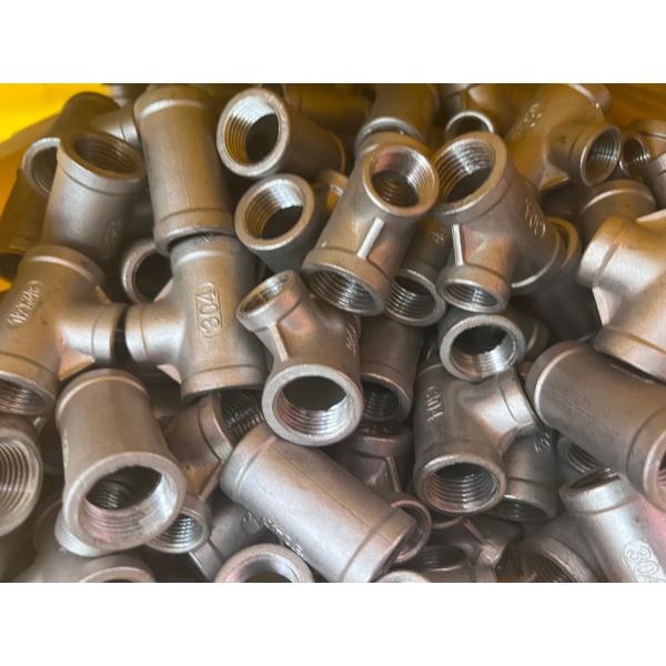 Stainless Steel Female Thread Tee Fitting 316 304 Threaded Socket Welded