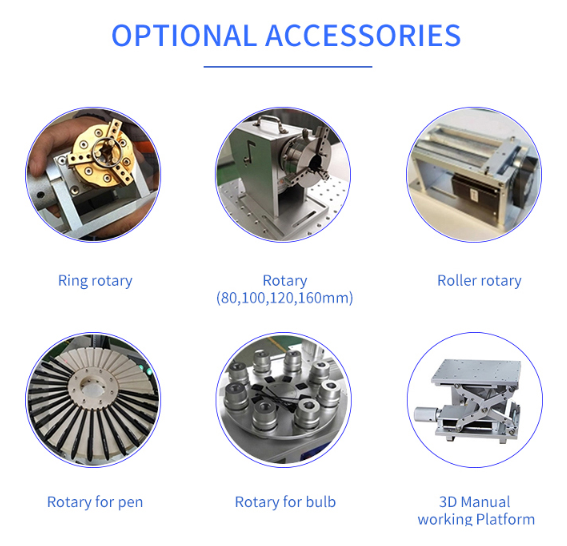 20w 30w 50w 100W UV Laser Marking Machine Portable Fiber CO2 Laser Marking Machine