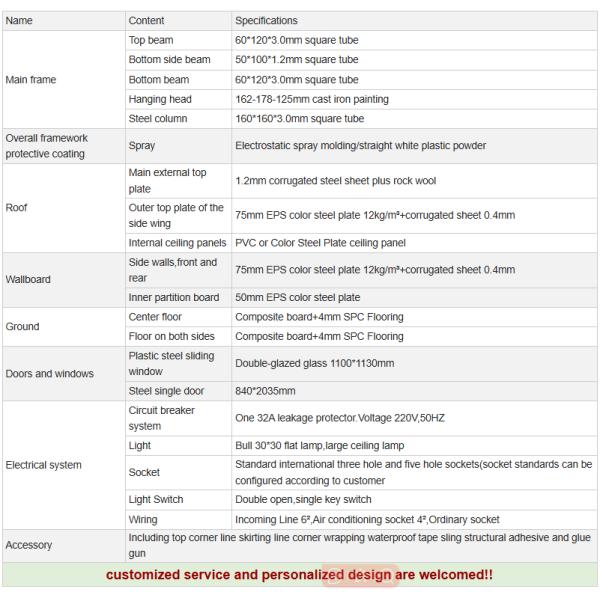 Expandable Container House 38m² Steel Structure Mobile Office Camp