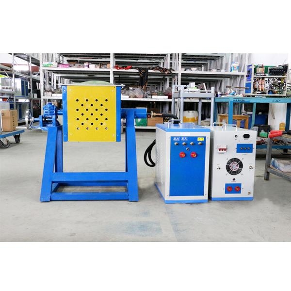 45kw Tilting Precious Metal Melting Furnace 500-2300 Degree Steel Induction Furnace