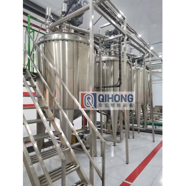 T304/T316 Stainless Steel Mixing Vessel , volume to be customized from 50L to 10,000L