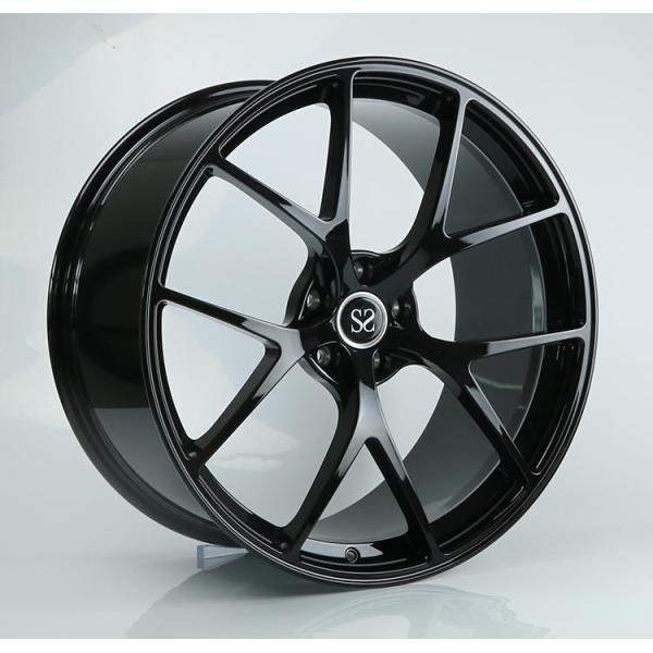 21x9J Gloss Black 1-PC Forged Lexus Wheels Made of 6061-T6 Aluminum Alloy