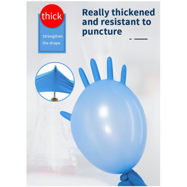 Signo Ambidextrous Disposable Nitrile Work Gloves Medium Large