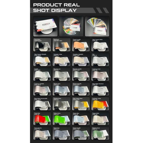 Non Fading Self-healing Superhydrophobic Material 6.5mil Color PPF TPU Python Green Color Car Wrap