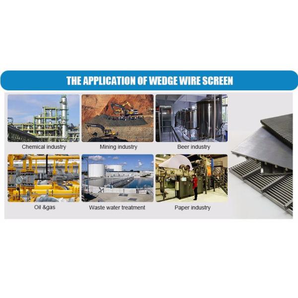 Slot Sieve Fine Flat Wedge Wire Screen Panels For Mechanical Separation