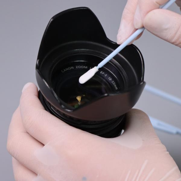 Disposable Plastic Handle Tip Cleaning Swabs Industrial Spun Polyester Swab For Electronics