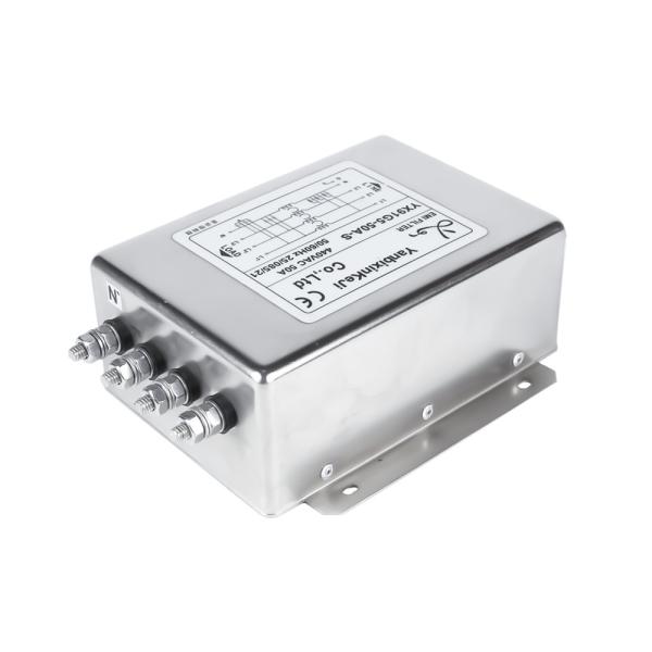 High Current High Voltage Three Phase Four Line EMI Filter AC RFI Filter 520V 50A