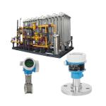 Pressure reducing and temperature station equipped with an Endress+Hauser