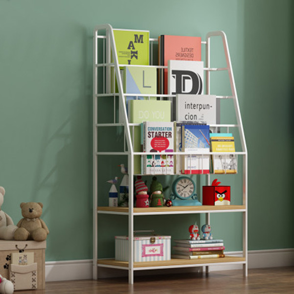 LH Width 350mm Iron And Wood Shelves , Wood And Iron Bookshelf