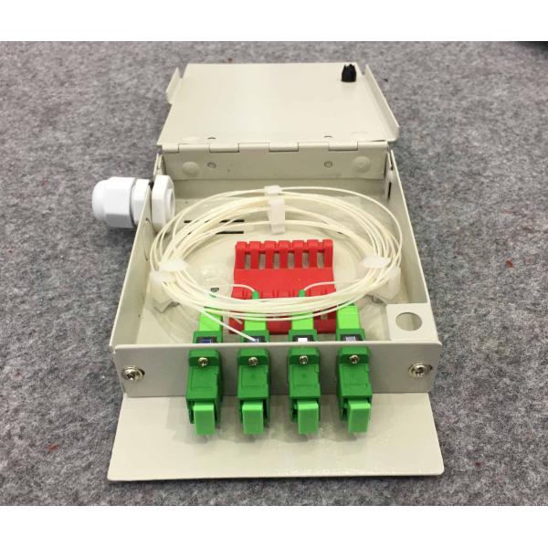 Indoor Fiber Optic Terminal OTB Wall Mountable Face Plate 4 SC/UPC Adapter Ports