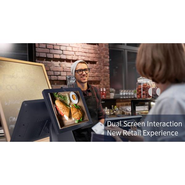 Capacitive Touch Panel POS Cash Register Terminal with 15 Inch Screen and Serial Port
