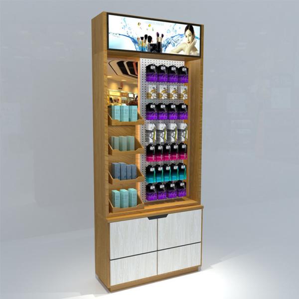 Exquisite Wooden Cosmetic Store Furniture Modern Various Shapes Available