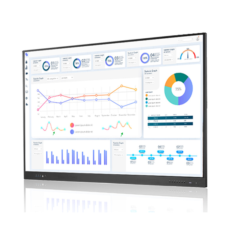 China Flat Digital Interactive Touch Screen Whiteboard 55 Inches 3840*2160 wholesale