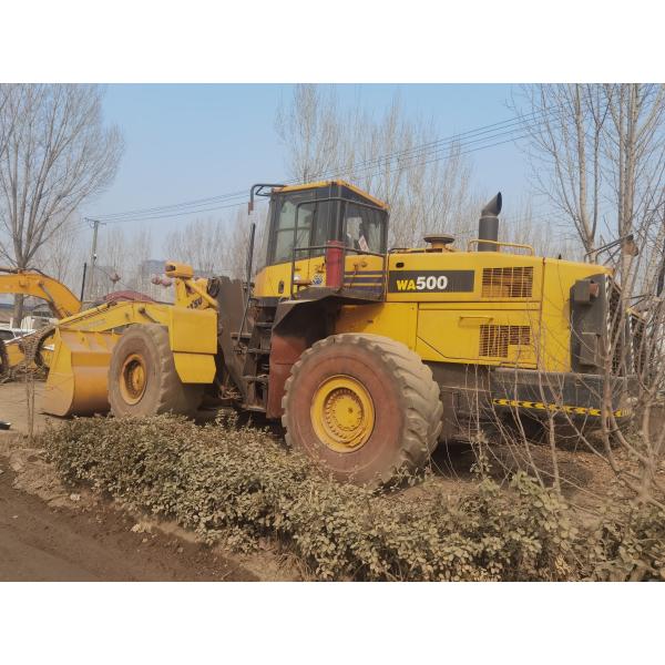 Used Komatsu WA500-6 Wheel Loader WA600-6 Fuel Efficiency For Construction