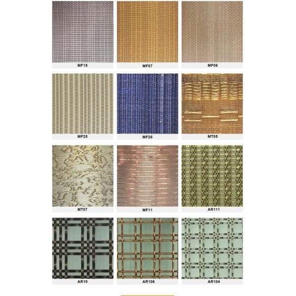 Bulletproof Architectural Woven Wire Mesh Decorative Laminated Glass For Banks