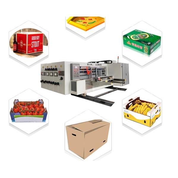 PLC Flexo Printing Slotting Die Cutting Machine Cardboard Printing