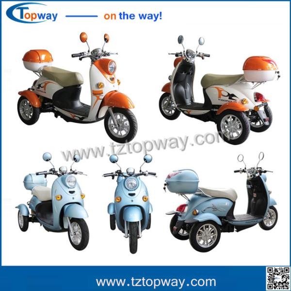 Passenger Use For and 500 - 650W Power electric tricycle for elder disable people