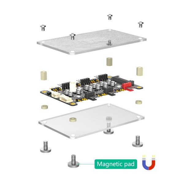 12 Ports 3Pin DC 5V ARGB and 12V 4Pin PWM Fan Hub Breakout Board With Extension Cable 5V ARGB and 12V PWM DC Fan Hub with Acrylic Case and Magnetic