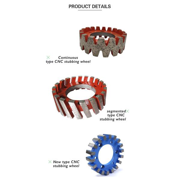 Customized 150mm CNC Stubbing Wheel for Accurate Granite Marble Quartz Profiling Needs