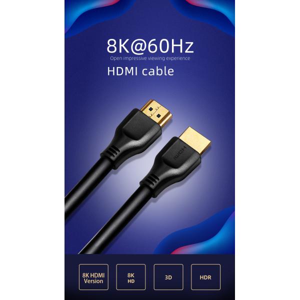 8K Cabo 1M 0.5M 8K 60Hz Kabel Ultra 48Gbps High Speed 8K HDMI Cable