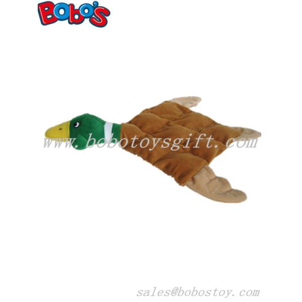 30cm squeaker pet toy plush tan duck with less stuffing