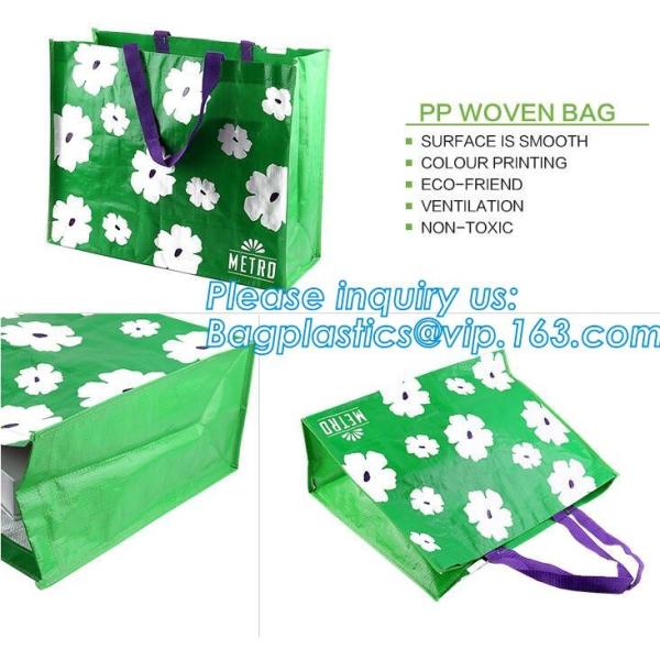 OEM ODM Customized eco friendly pp woven supermarket shopping bag,custom reusable laminated foldable PP pak woven shoppi