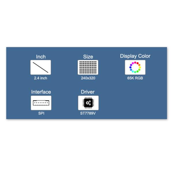 Polcd 2.4 Inch Tft Lcd Display Panel ST7789V2 TFT Touch Screen