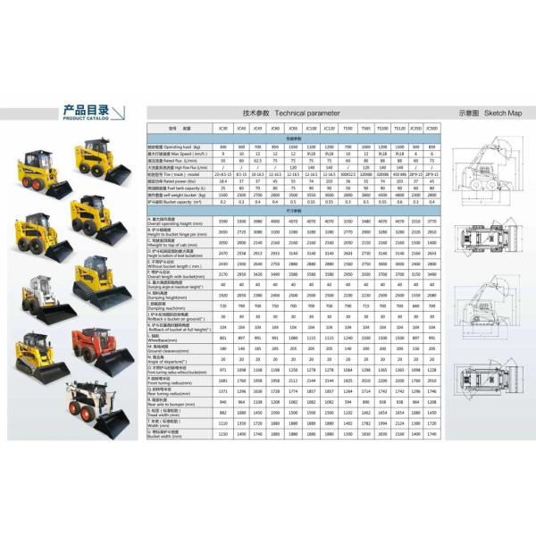 60HP 75HP 100HP EPA Approved Earth Auger Mini Tracked Skid Steer Loader Full Hydraulic