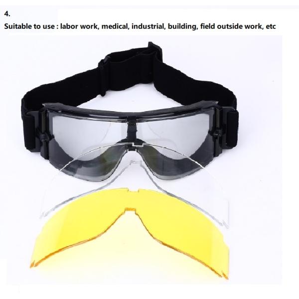 Polarized Tactical Military Goggles , Military Issue Prescription Glasses TR90 Hunting