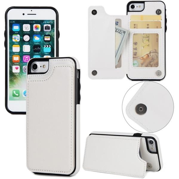 iPhone XS Wallet Case,Premium PU Leather Kickstand Double Magnetic Clasp Back Cover For iPhone 5/6/7/8/X/XS/XS MAX