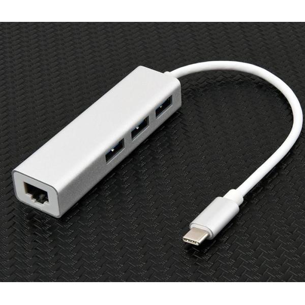 Multi - Function Type - C Transfer Network Card 3.1 USB + Turn Rj45 Gigabit Network Card +3.0 USB HUB Free Drive