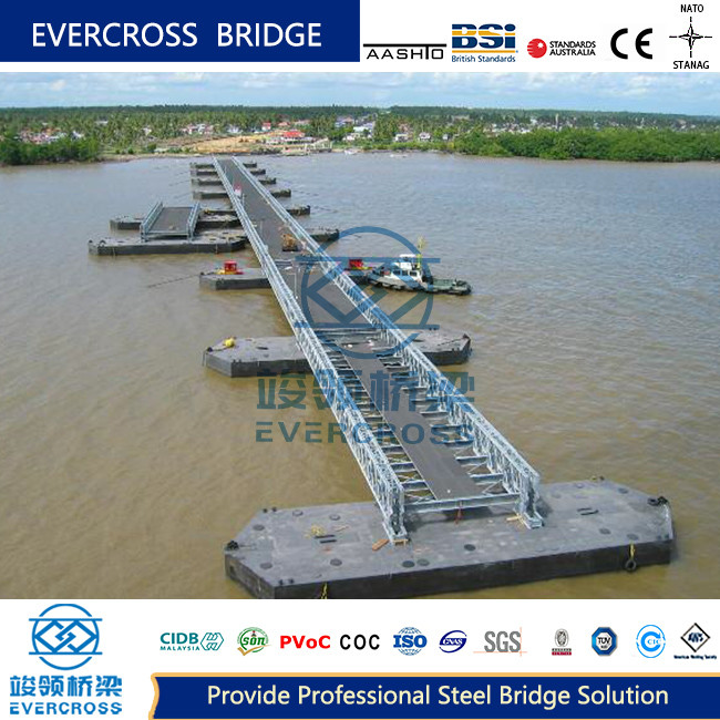 China Reusable Floating Pontoon Bridge Inconvenient Traffic For Rivers wholesale