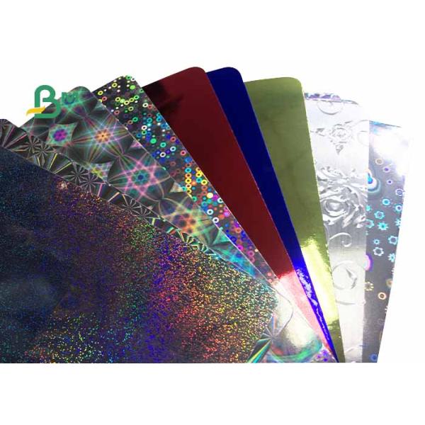 Laminated metalized paper board