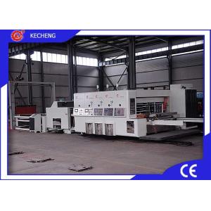 Auto Feeding Cutting Carton Printing Machine / Flexo Printing Slotting Machine