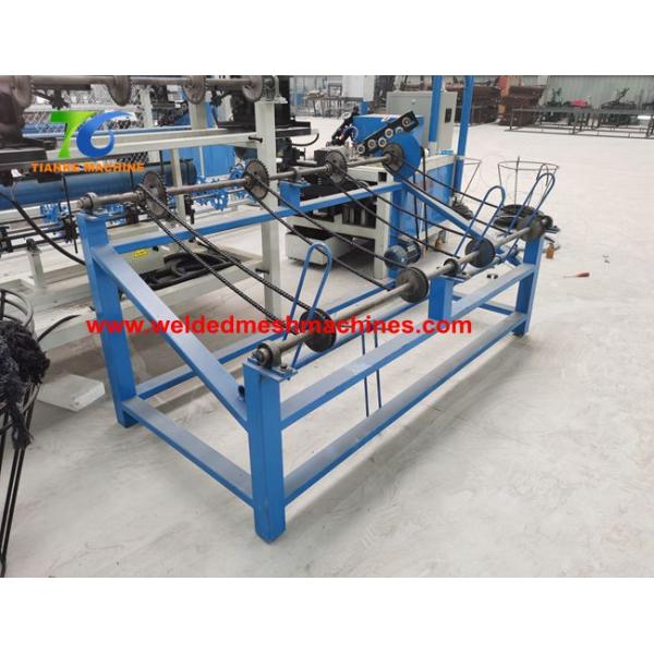Plc Diamond Shape Cyclone 1.8mm Wire Mesh Making Machine