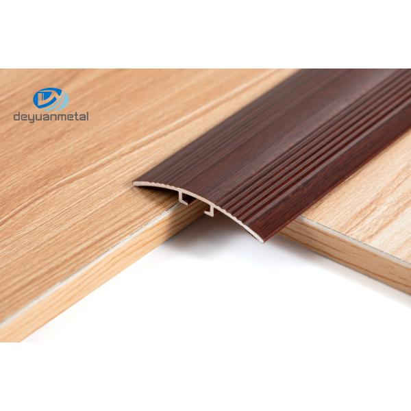 Antislip Aluminium Floor Edge Trim 2mm Thickness 35mm Height Wood Grain