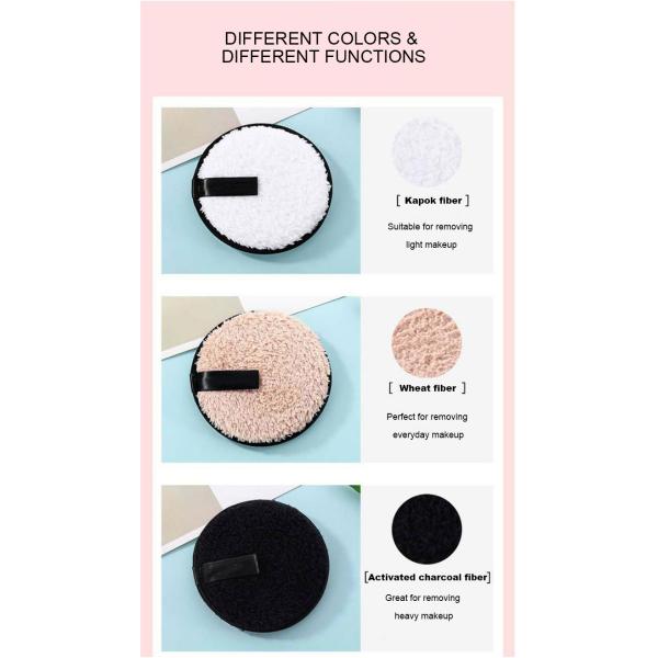Reusable Cleaning Puff Makeup Remover Sponge Round Shape Customized Multi Color