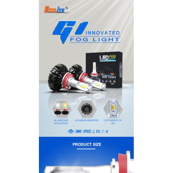 White H15 Led Headlight Bulb 6000k CCT Driving Safely ODM Available