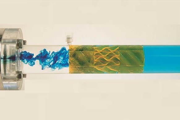 304 Mixing Movable Static Pipe Mixer For Liquid Mixing No Odor