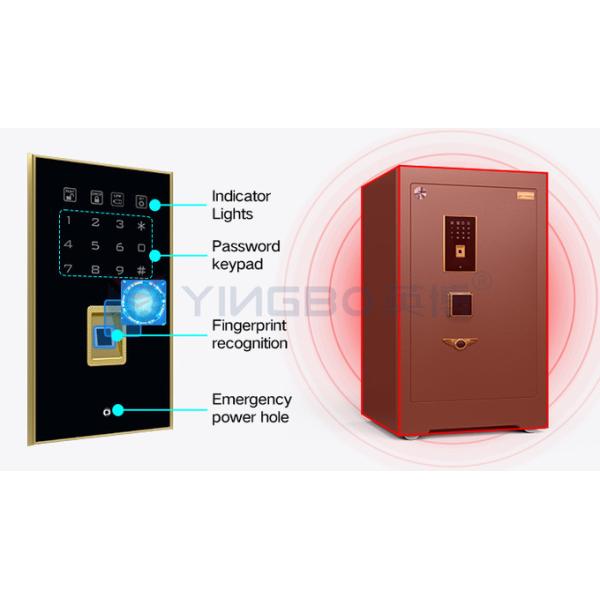 Dual Alarm Luxury Safe Box Fingerprint Lock Solid Steel For Security YB/ZY-70