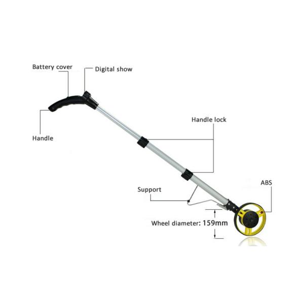Professional Distance Measuring Wheel Use In Mapping Work Long Working Life
