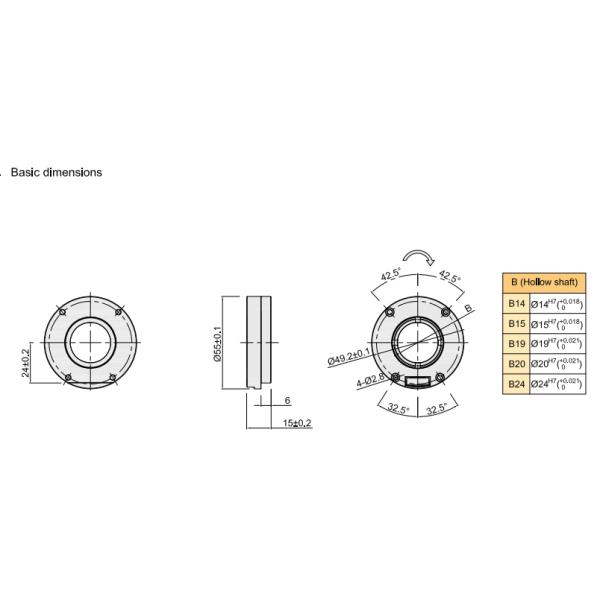 RS485 Hollow Shaft Absolute Encoder