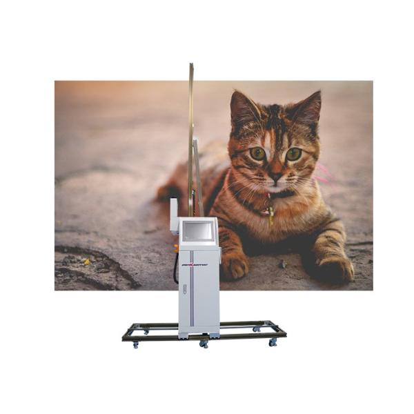 Large Format Vertical Inkjet Wall Printer 720*1080dpi two EPS heads