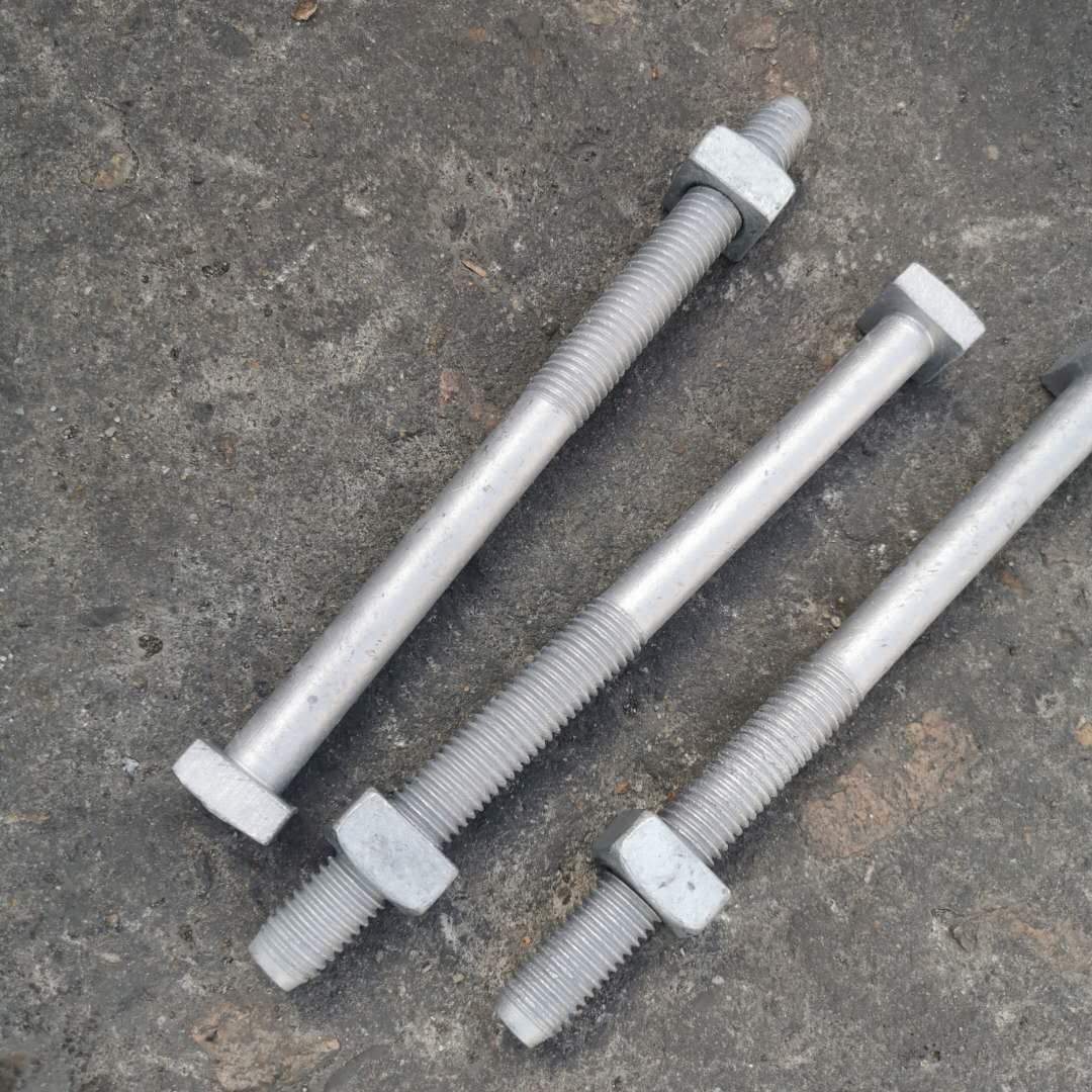 China 1/2&quot; Galvanized Steel C1045 Square Head Machine Bolt wholesale
