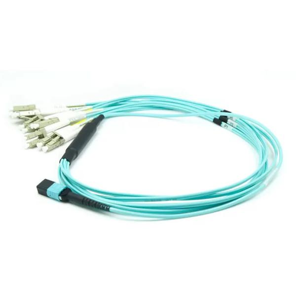 OM3 Breakout 12 Core MPO MTP Patch Cord Multimode